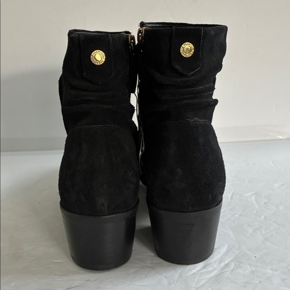 COLE HAAN Women's Maple Water Resistant Bootie Ankle Boot Black Suede Size 9 NWT - Picture 7 of 8